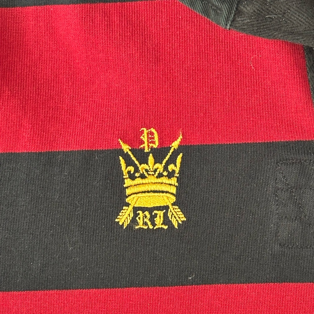 Polo by Ralph Lauren Red and Black Rugby Shirt - Picture 5 of 8